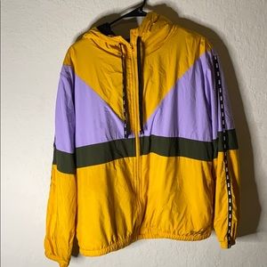 VS PINK SHERPA LINED CAMPUS FULL ZIP-ANORAK